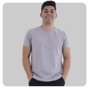 Kit 5 Camisetas Masculinas Slim Gola Algodão Premium Coloridas 