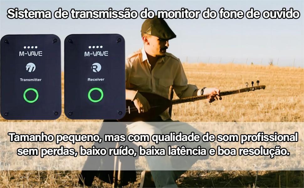M-VAVE WP-9 2,4 GHz fone de ouvido sem