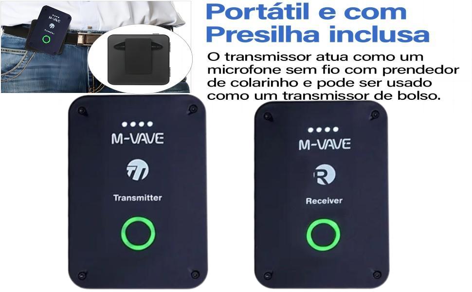 M-VAVE WP-9 2,4 GHz fone de ouvido sem