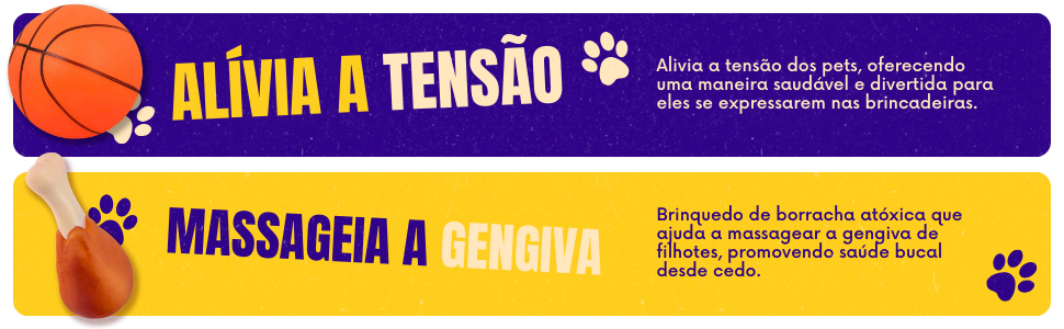 Kit 5 Brinquedos para Pet