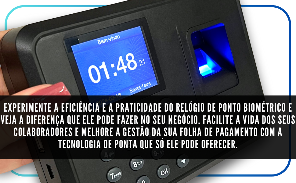 Relogio de Ponto Biométricos Para Empresas Digital Eletrônico Oferta