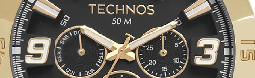 Relógio Technos Masculino Racer Dourado