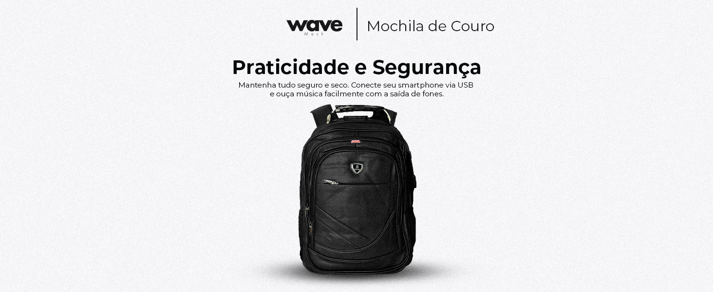 Mochila Executiva de couro 