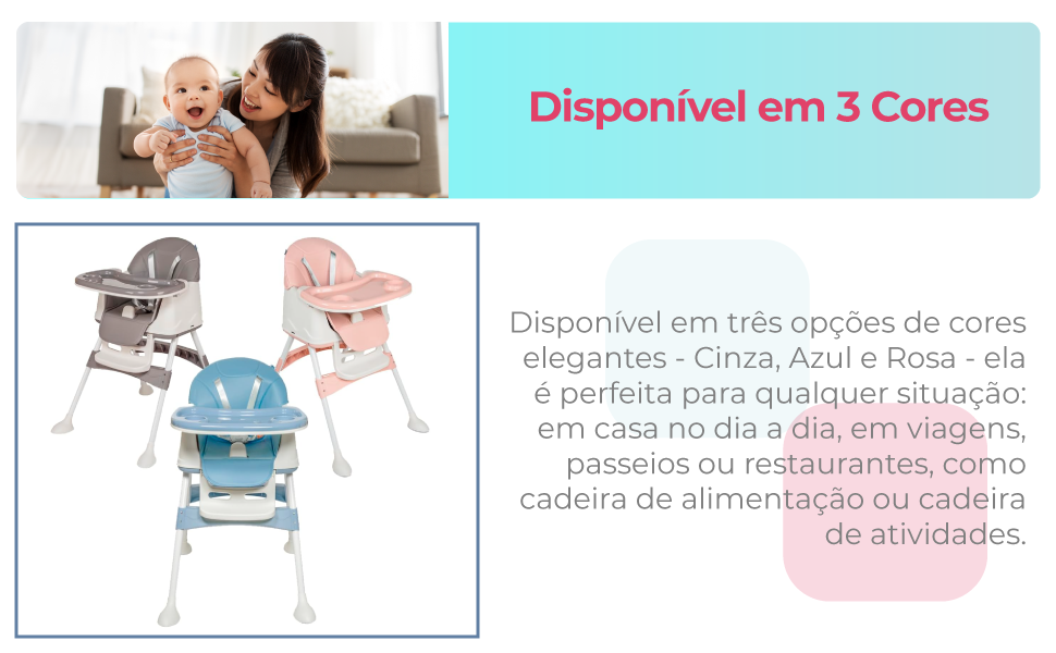 Cadeira de Alimentação Portátil Bebê Honey Maxi Baby