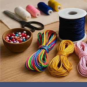 fio seda 1mm 100m artesanato crochê