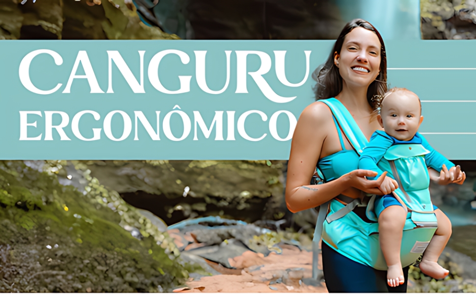  Bebê, canguru, ergonômico, carregador, passeio, conforto, segurança, ajustável, prático, bolso