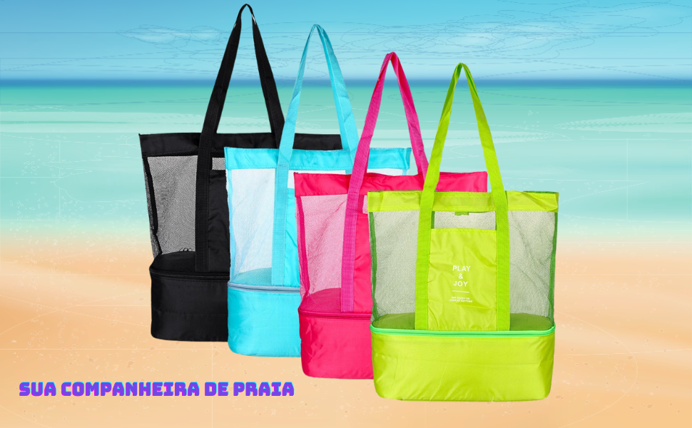 bolsa termica de praia; bolsa de praia; bolsa pra praia; bolsa termica; bolsa com alça pra praia