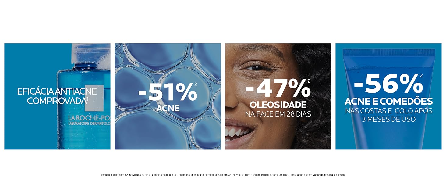 gel de limpeza effaclar concentrado antioleosidade e antiacne