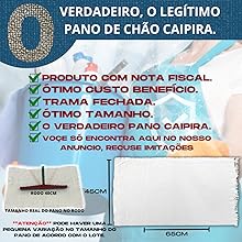 O verdadeiro pano caipira, ótima absorção e fácil de lavar.